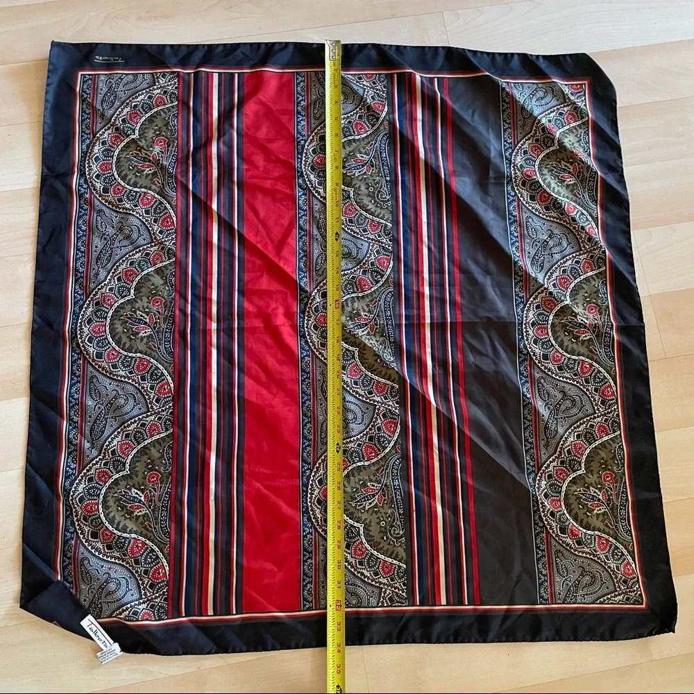Vintage multicolored Talbots silk scarf